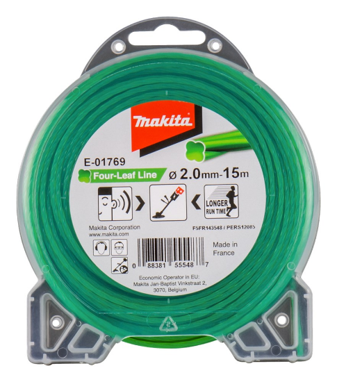 Afbeeldingen van Makita Maaidraad - 2mm x 15 meter - groen 